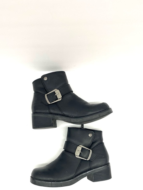 Harley-Davidson Shoes - Harley-Davidson Black Ankle Buckle Boots for Women Sz 8